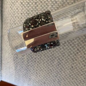 Elegant Silver and Black Women's Bracelet